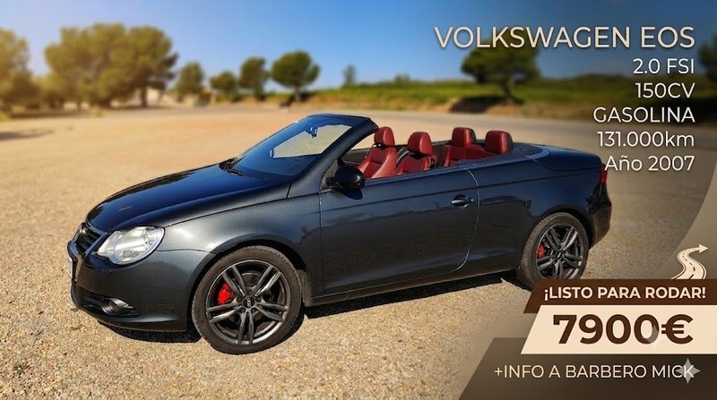 Volkswagen Eos | 2.0 FSI 150cv | Interior rojo - foto 1