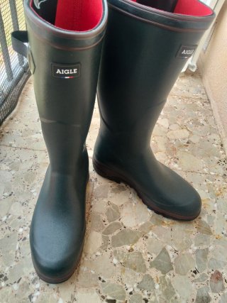 Botas de agua Aigle verdes