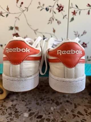 Reebok Club C Revenge Blancas Naranja