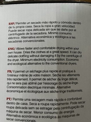 Secadora cubretendederos Rayen