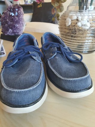 Zapatos náuticos Skechers azul marino
