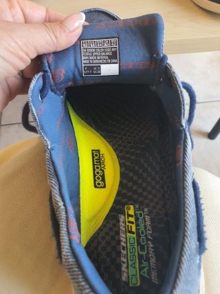 Zapatos náuticos Skechers azul marino