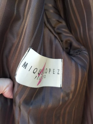 Abrigo de piel mujer largo