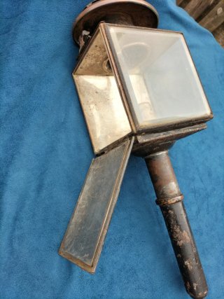 Farol antiguo coche caballos