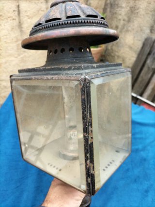 Farol antiguo coche caballos
