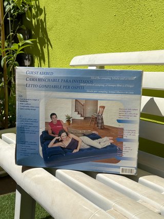Cama Hinchable Invitados Doble con Almohadas