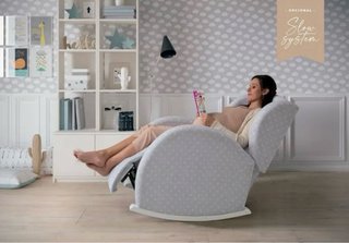 Sillón Micuna Piel Eléctrico Gris