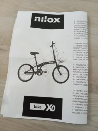 Bicicleta plegable Nilox MICRO BIKE 20P - X0