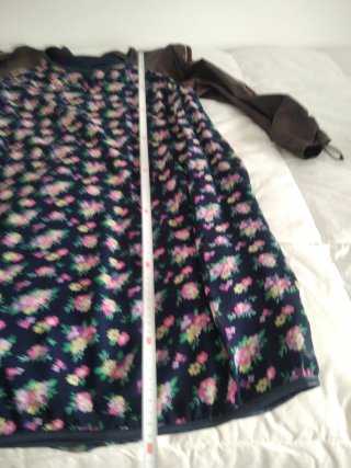 Vestido Poupée Chic floral azul y rosa