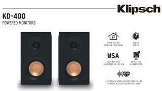 Klipsch KD400 Altavoces Bluetooth autoamplificados
