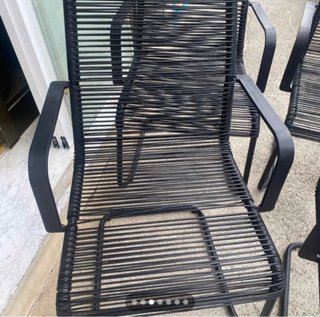 Sillas de jardín Ikea negras (2 unidades)