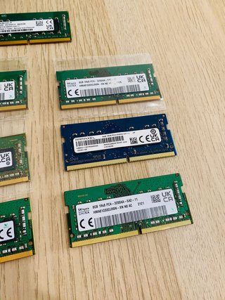 Lote x7 Lote 8GB RAM DDR4 3200 MHz Portátil PC4