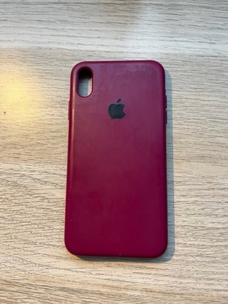 Funda iPhone XS Apple Burdeos