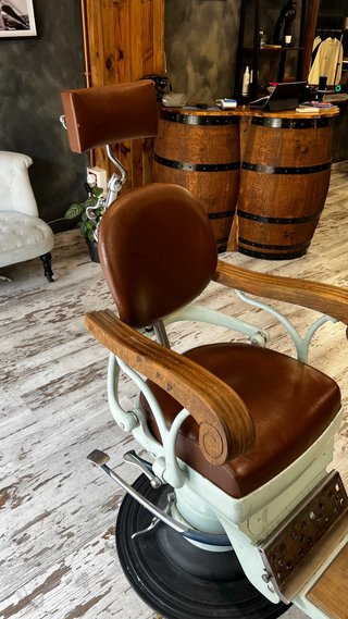 Sillón Barbería vintage restaurada