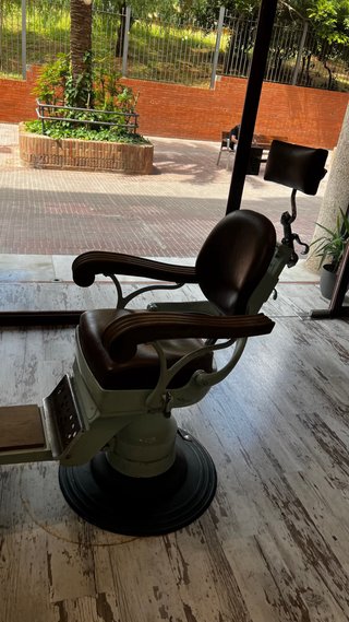 Sillón Barbería vintage restaurada