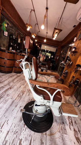 Sillón Barbería vintage restaurada