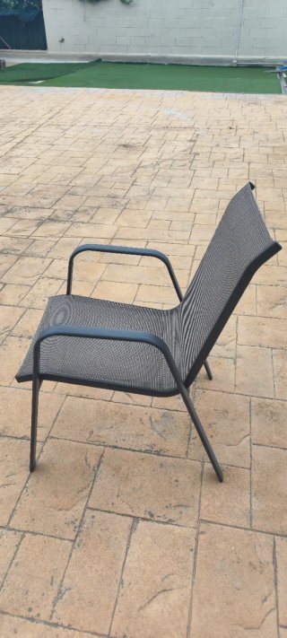 Silla de exterior grises