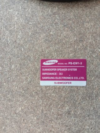 Subwoofer Samsung Negro/Plateado