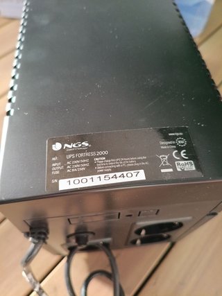 Sistema Alimentación Ininterrumpida NGS FORTRESS20