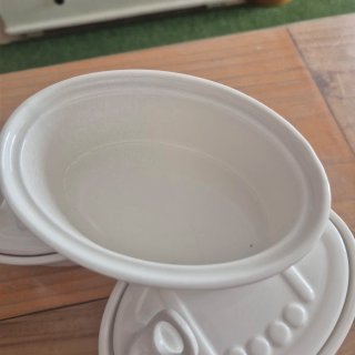 3 Latas Conserva Porcelana Blanca
