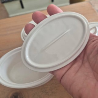 3 Latas Conserva Porcelana Blanca