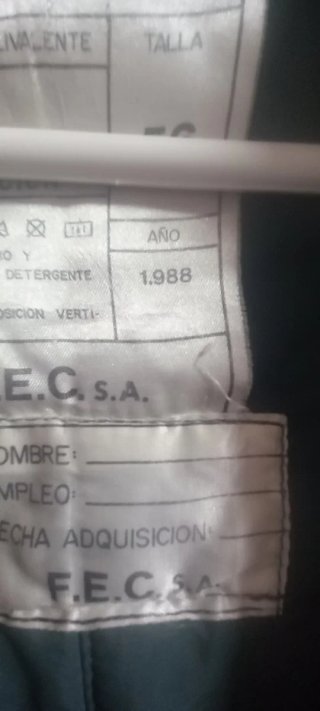 Chaqueta Militar Antigua Talla 56