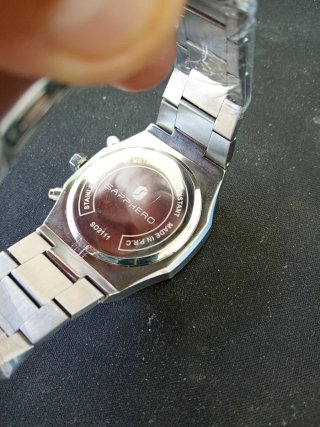 Orologio Cronografo Sapphero Blu Argento