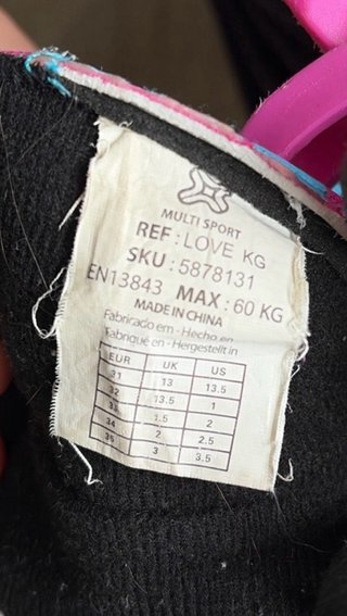 Patines en línea rosas y azules para niña 31-35