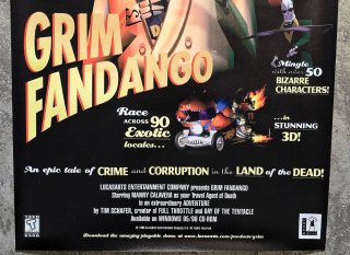 Grim Fandango LucasArts Poster PVC 70x50cm