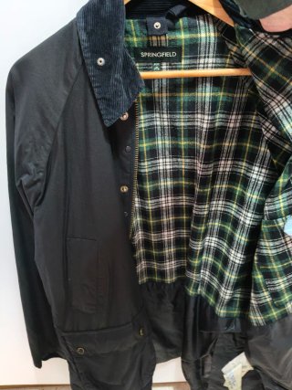 Chaqueta barbour Springfield Negra