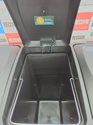 Cubo reciclaje 3×15 L pedal metálico – Songmics