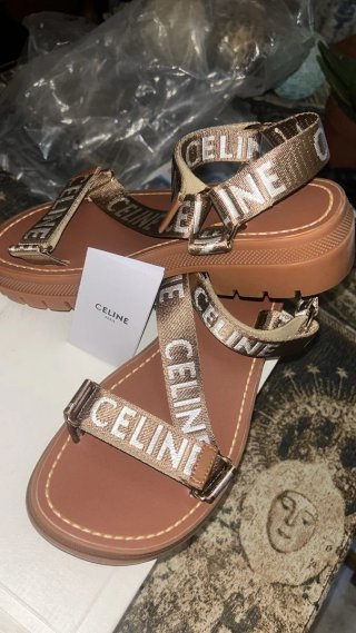 Sandalias Celine Triomphe Marrón Talla 38