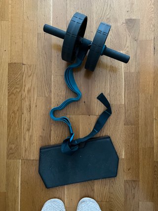 Rueda abdominal con banda y esterilla Decathlon