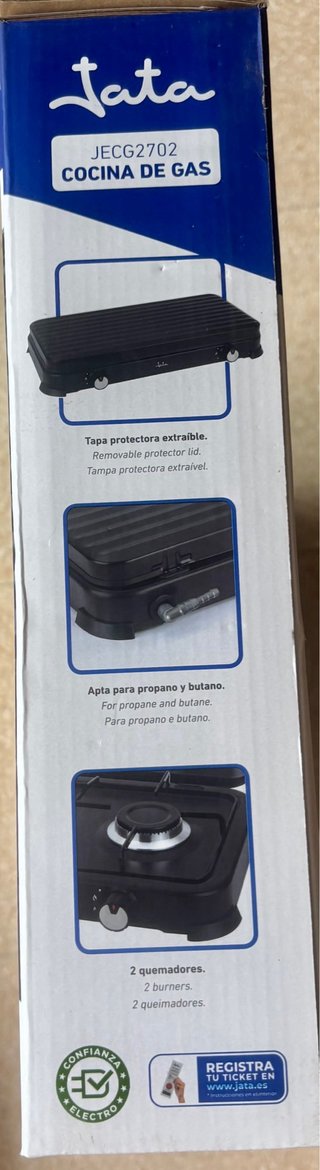 Cocina de gas Jata JECG2702 2 quemadores