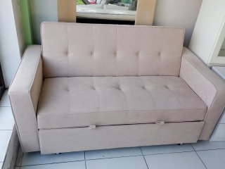 Sofá Cama Beige Nuevo