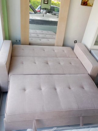 Sofá Cama Beige Nuevo