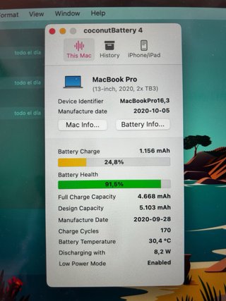 MacBook Pro 13” 2020 Gris Espacial