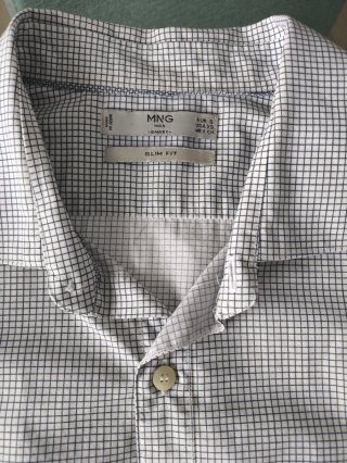 Camisa de vestir a cuadros casual