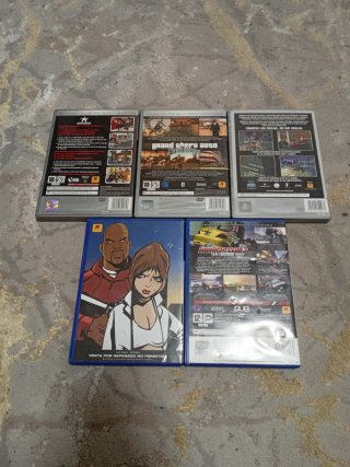 Pack 5 Juegos PlayStation 2 Rockstar Games