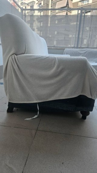 Sofá 3 plazas beige tela