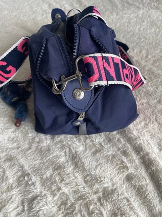 Lote pack bandolera y monedero azul/rosa