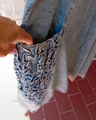 Vestito jeans lavato taglia unica veste una 48