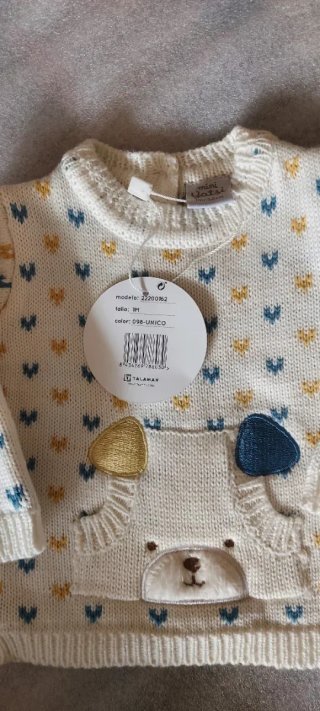 Precisoso Conjunto bebé de 1 mes de hilo