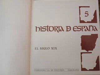 Vendo 6 volúmenes de la Historia de España.