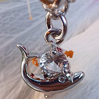 COLGANTE O CHARM PULSERA O COLLAR DELFÍN CIRCONITA