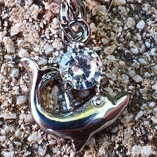 COLGANTE O CHARM PULSERA O COLLAR DELFÍN CIRCONITA