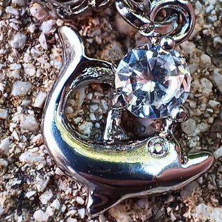 COLGANTE O CHARM PULSERA O COLLAR DELFÍN CIRCONITA