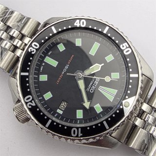 Seiko 7002-7000 Automático Negro Plata