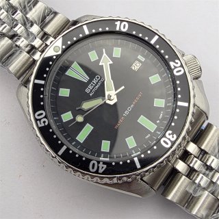 Seiko 7002-7000 Automático Negro Plata