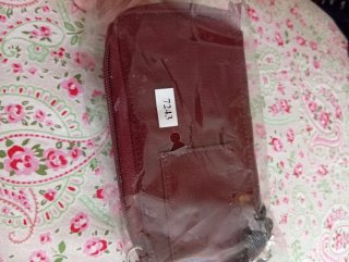 Portafoglio porta cellulare rosso bordeaux